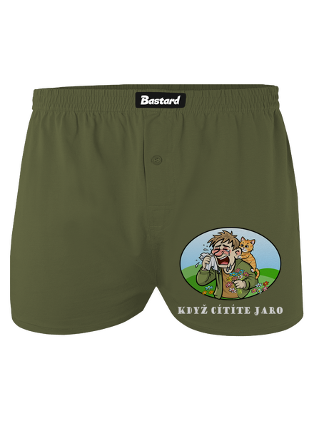 Cítíte jaro pánské trenky Khaki