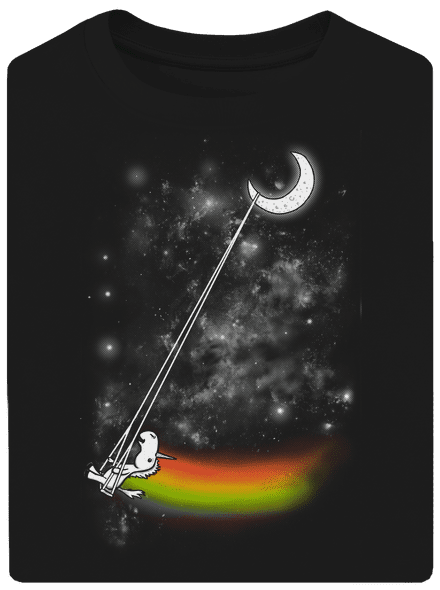 Unicorn Universe unisex tričko oversized Black