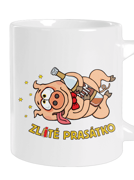 Zlité prasátko velký hrnek White