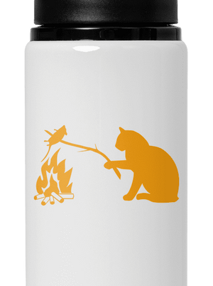 Kočka a myš lahev na vodu White