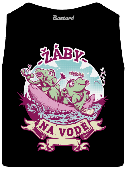 Žáby na vodě pánské tílko Black