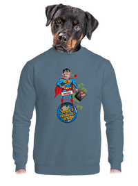 unisex mikina bez kapuce