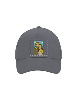 Simpsonovi z vlastní fotky kšiltovka baseballka Graphite grey