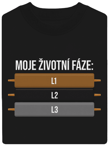 Moje životní fáze unisex mikina bez kapuce Black