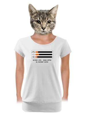 dámské tričko s lemem