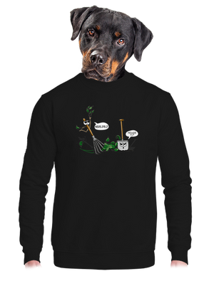 unisex mikina bez kapuce