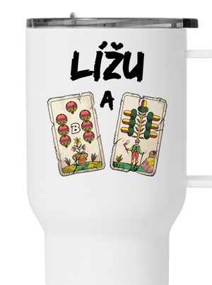 Kule a žaludy termohrnek White