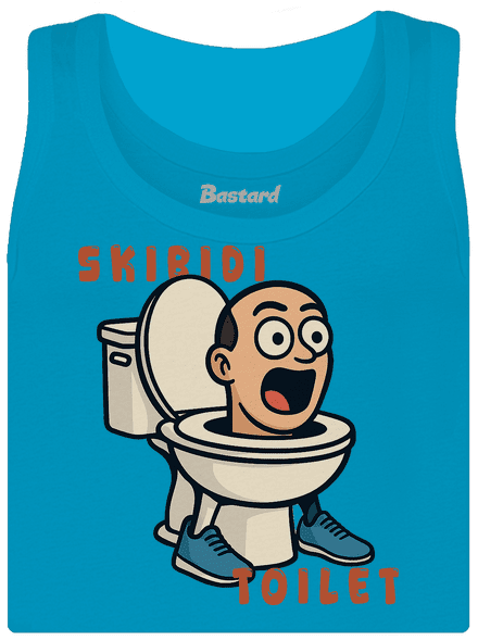 Skibidi Toilet dámské tílko klasické Blue Atol