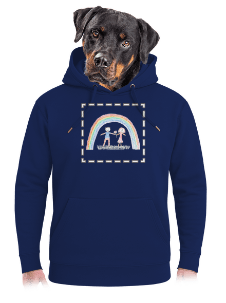 Dětské kresby - nahraj vlastní unisex mikina premium Navy