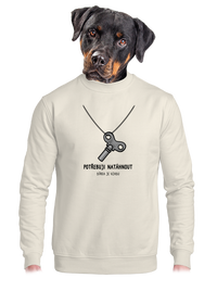 unisex mikina bez kapuce