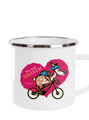 Kolouch na kole plecháček White