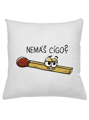 Cígo a oheň polštář White