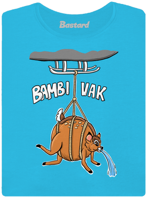 Bambi vak dámské tričko s lemem Blue Atol