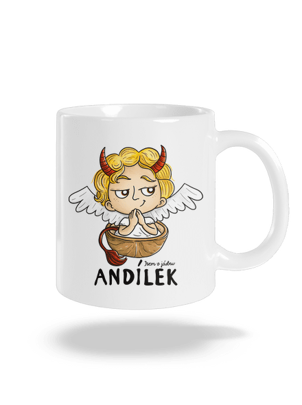 Andílek klasický hrnek White