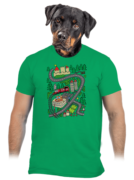 Silnice pánské tričko Kelly Green