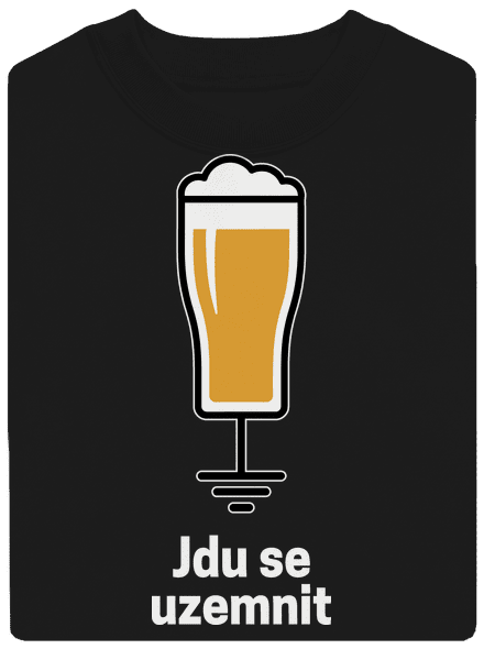 Jdu se uzemnit unisex mikina bez kapuce Black