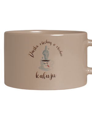 Všechno kafuju hrnek makronka Brown Macaron