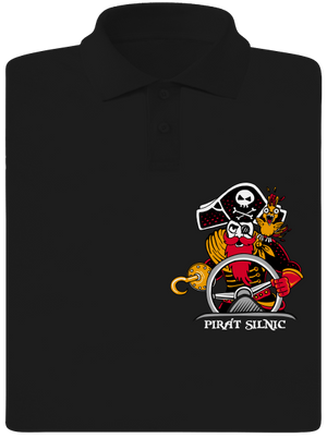 Pirát silnic pánská polokošile Black