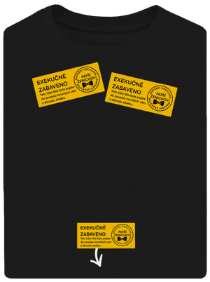 Exekuce unisex tričko oversized Black