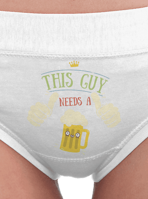 Tenhle týpek potřebuje pivo dámské kalhotky White