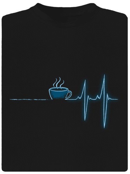 Coffee help pánské sportovní tričko Black