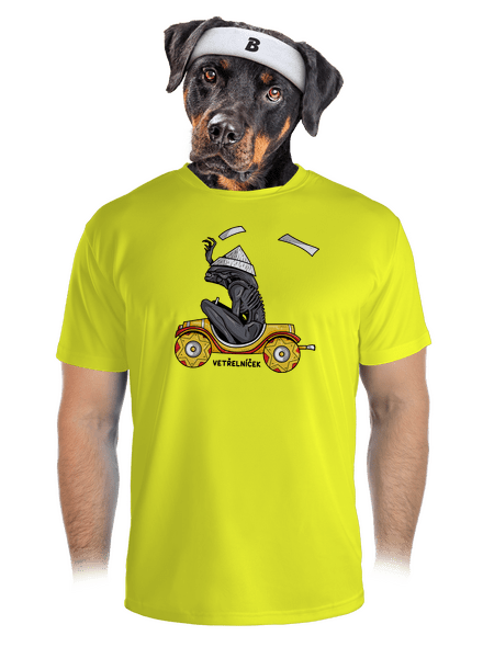 Vetřelníček pánské sportovní tričko Neon Yellow
