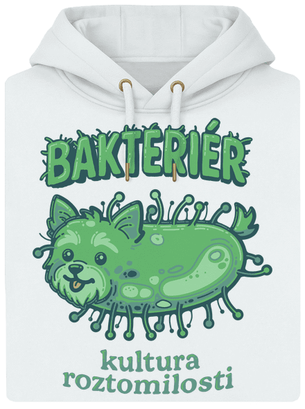Bakteriér unisex mikina premium Snowwhite