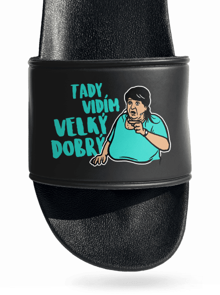 Velký dobrý pantofle Black