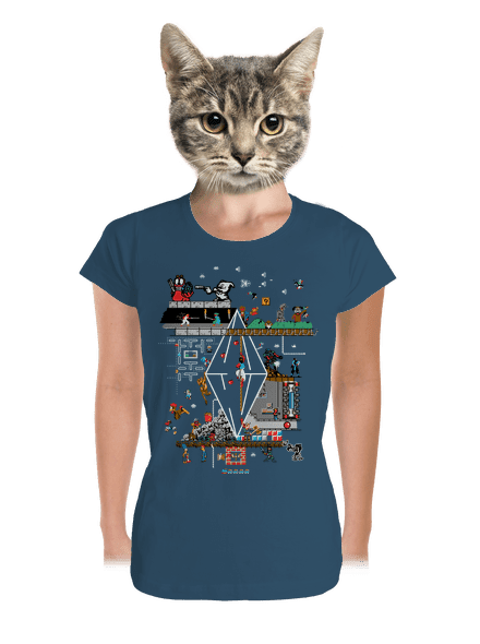 Zapaříme dámské tričko premium Petrol Blue