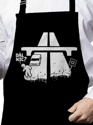 Dál nic zástěra Black