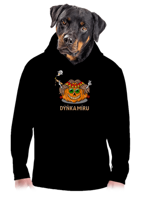 Dýňka míru pánská mikina klokanka Black