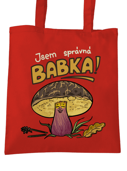 Babka a hříbeček taška Bright Red