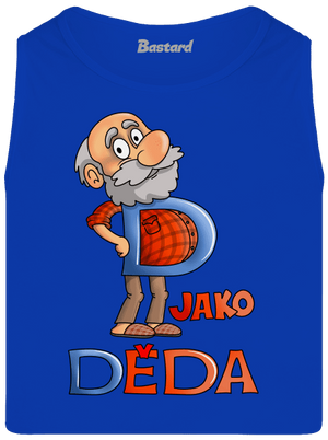 D jako děda pánské tílko Royal Blue