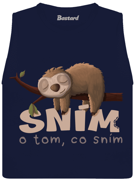 Sním o tom, co sním dámské tílko volné Navy
