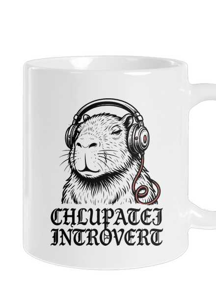 Chlupatej introvert klasický hrnek White