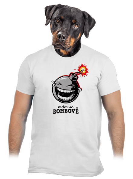 Mám se bombově pánské tričko White