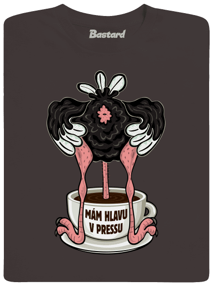 Mám hlavu v pressu pánské dlouhý rukáv Bear Brown