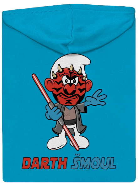 Darth Šmoul dámská mikina na zip Blue Atol