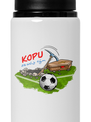 Kopu za svůj tým lahev na vodu White