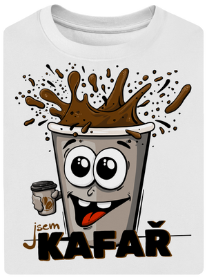 Jsem kafař unisex tričko oversized White