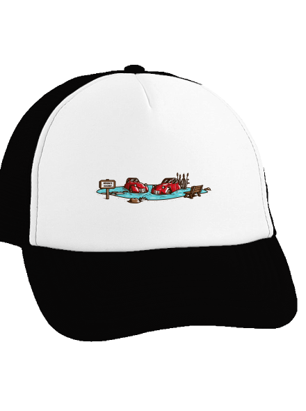 Kachny kšiltovka truckerka Black cap