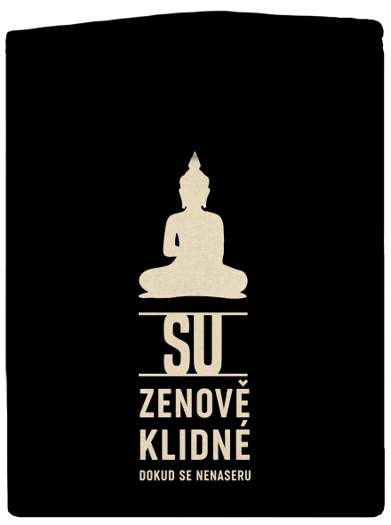 Su zenově klidné dámská mikina na zip Black