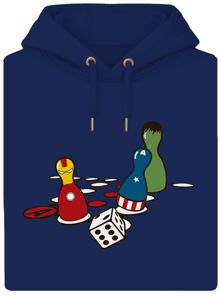 Superhrdino nezlob se unisex mikina premium Navy