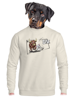 unisex mikina bez kapuce