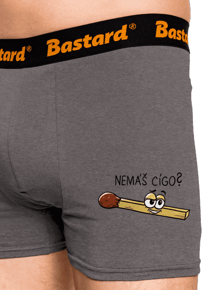 Cígo a oheň boxerky Gray Melange