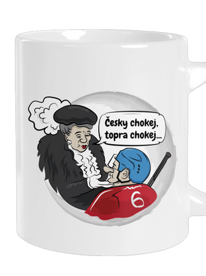 Český hokej velký hrnek White