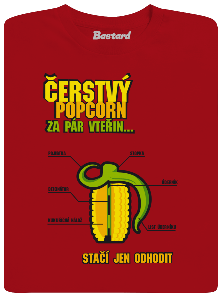 Čerstvý popcorn dětské tričko Red