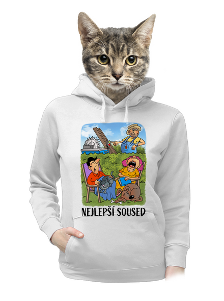 Nejlepší soused dámská mikina klokanka White