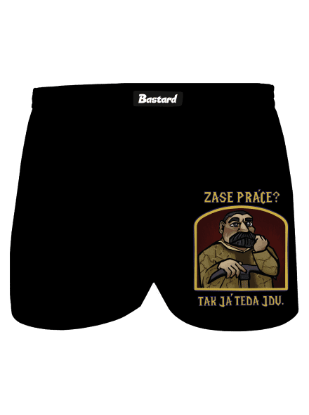 Zase práce? pánské trenky Black