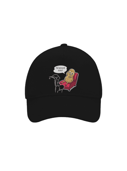 Alergeny u psychologa kšiltovka baseballka Black